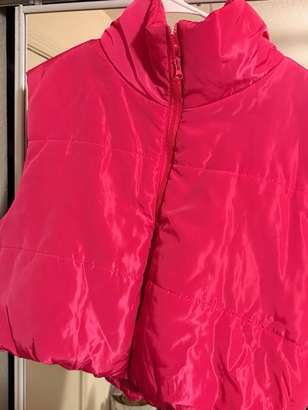 SHEIN Hot Pink Puffer Vest